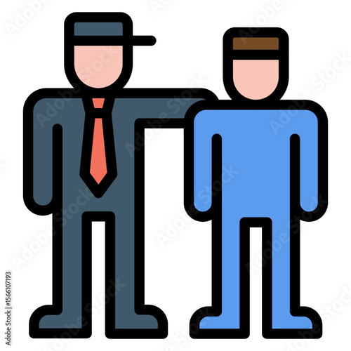 Mentorship icon vector image. Can be used for Thought Leadership.
