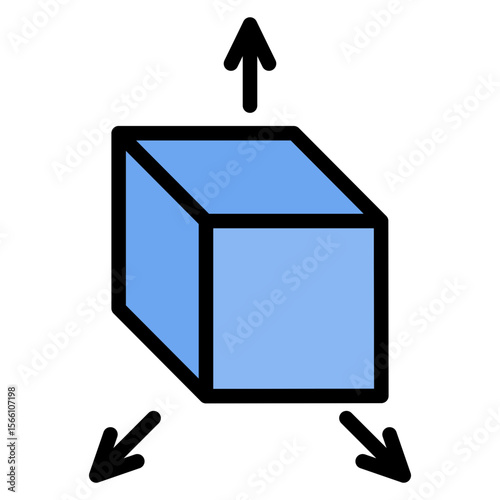 Perspective icon vector image. Can be used for Thought Leadership.
