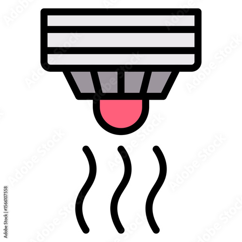 Smoke Detector icon vector image. Can be used for Sensors.