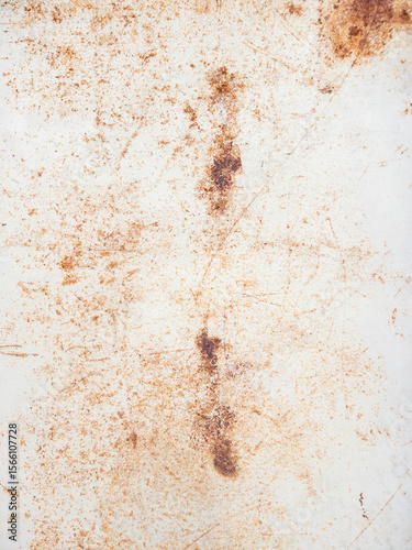 Weathered Rusty Surface of an Old Metal Filing Cabinet.