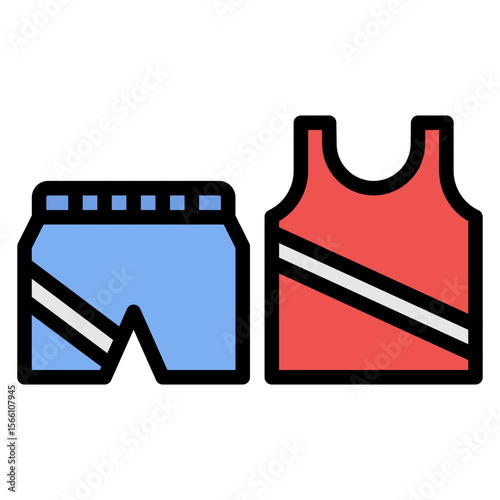 Sportswear icon vector image. Can be used for Physical Wellbeing.