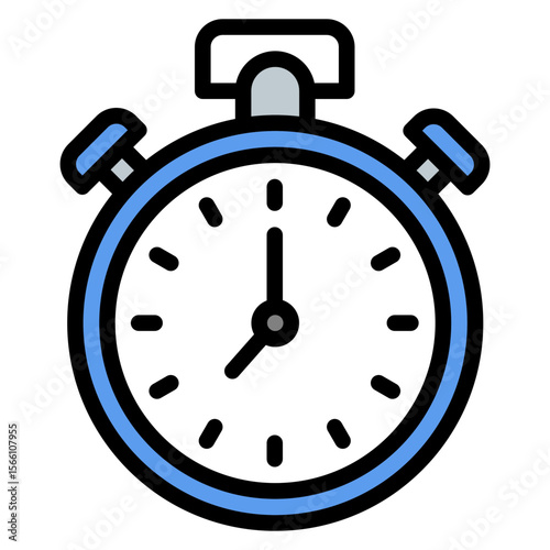 Stopwatch icon vector image. Can be used for Physical Wellbeing.