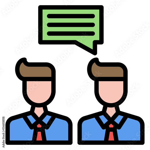 Communication icon vector image. Can be used for Business Onboarding.