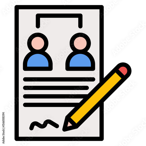 Role Assignment icon vector image. Can be used for Business Onboarding.