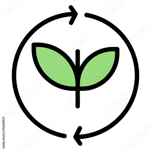 Composting icon vector image. Can be used for World Environment Day.