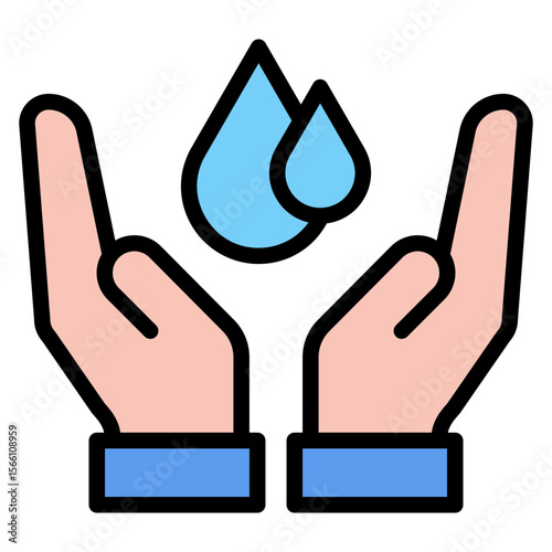 Water Conservation icon vector image. Can be used for World Environment Day.