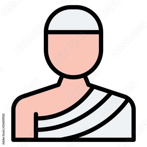 Haji icon vector image. Can be used for Eid al Adha.