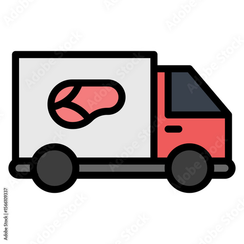 Meat Distribution icon vector image. Can be used for Eid al Adha.