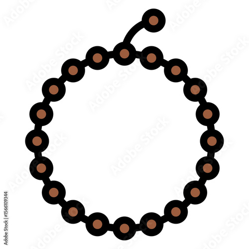 Prayer Beads icon vector image. Can be used for Eid al Adha.