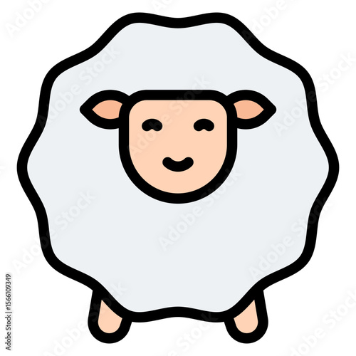 Sacrificial Lamb icon vector image. Can be used for Eid al Adha.