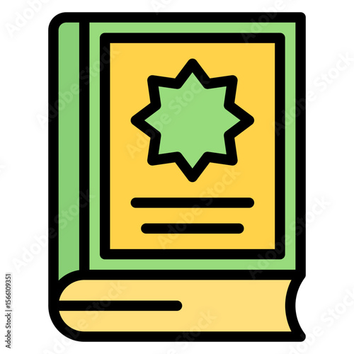 Quran icon vector image. Can be used for Eid al Adha.
