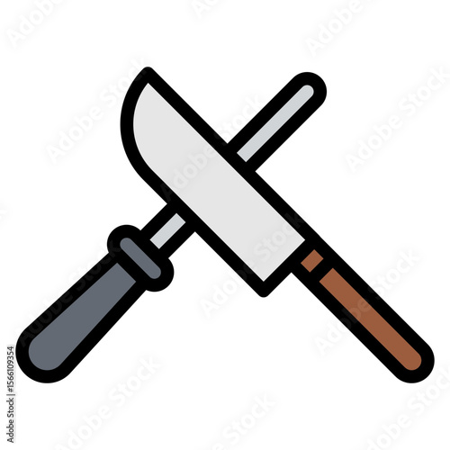 Sharpening Knife icon vector image. Can be used for Eid al Adha.