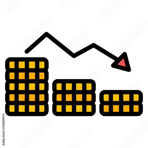 Crisis icon vector image. Can be used for Business Disruption.