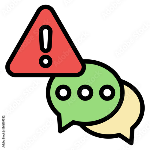 Crisis Communication icon vector image. Can be used for Business Disruption.
