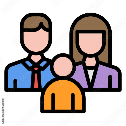 Family icon vector image. Can be used for World Refugee Day.