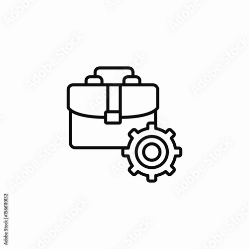 business process icon sign vector