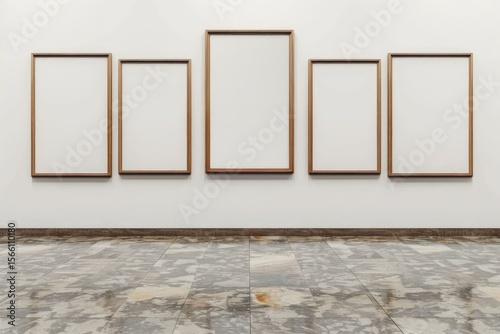 Clear Pixel Visual of a Wall with Several Frames on it