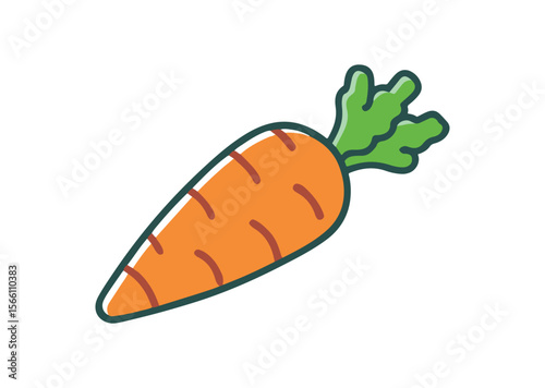 Fresh carrot Vector, carrot Icon Illustration