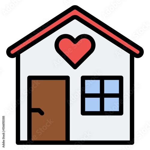 Shelter icon vector image. Can be used for World Refugee Day.