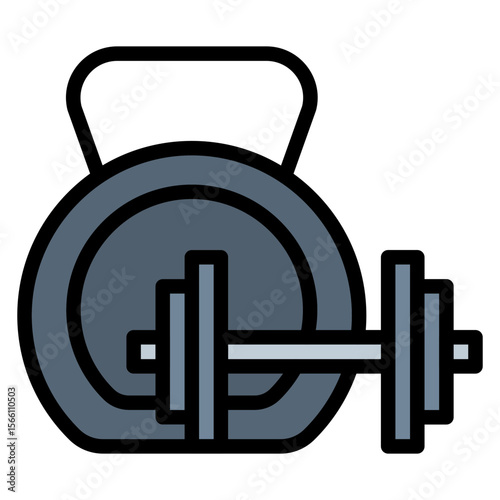 Crossfit icon vector image. Can be used for Fitness.