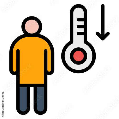 Cool Down icon vector image. Can be used for Fitness.