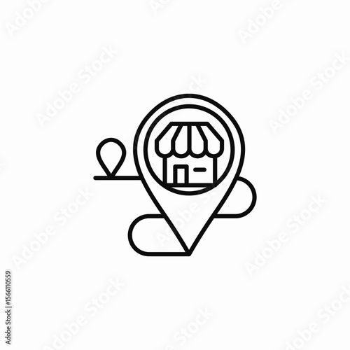 local business icon sign vector