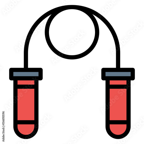 Jump Rope icon vector image. Can be used for Fitness.