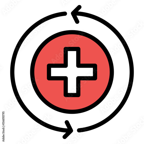 Recovery icon vector image. Can be used for Fitness.