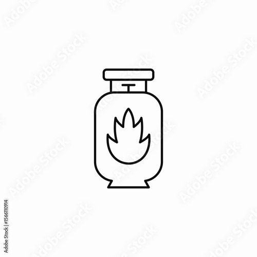 propane tank icon sign vector