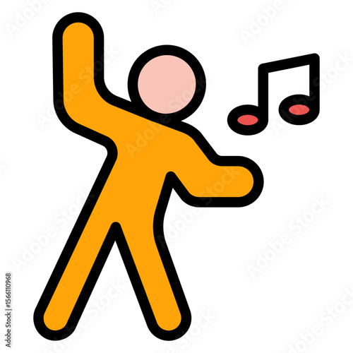 Zumba icon vector image. Can be used for Fitness.