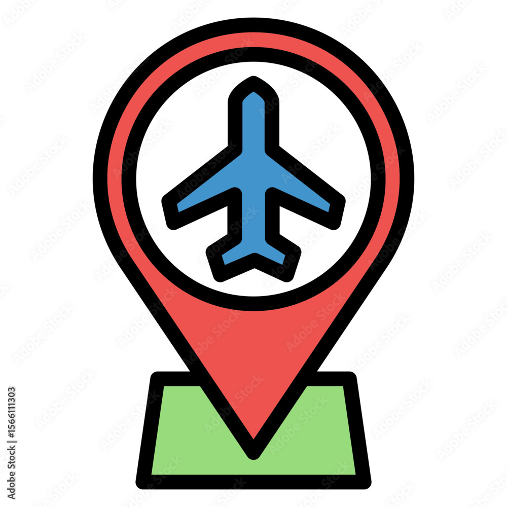 Obraz premium Navigation icon vector image. Can be used for Airplane.