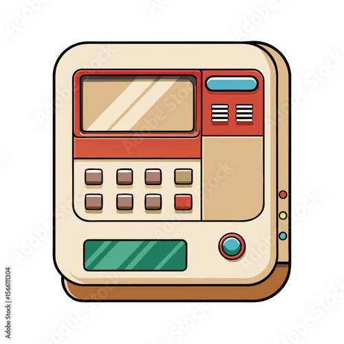 retro radio vector illustration