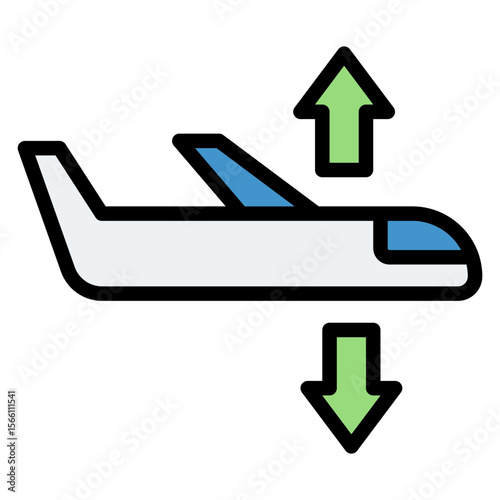Turbulence icon vector image. Can be used for Airplane.