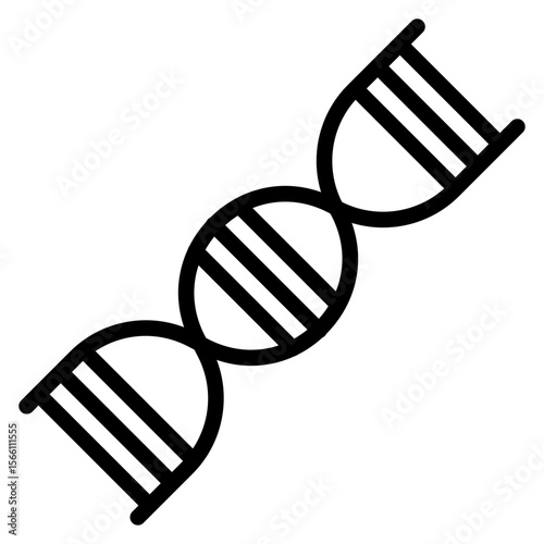 DNA Strand icon vector image. Can be used for Virtual Lab.