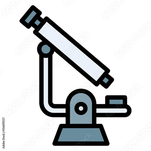 Electron Microscope icon vector image. Can be used for Virtual Lab.