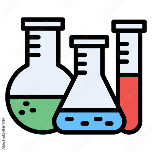 Lab Chemicals icon vector image. Can be used for Virtual Lab.