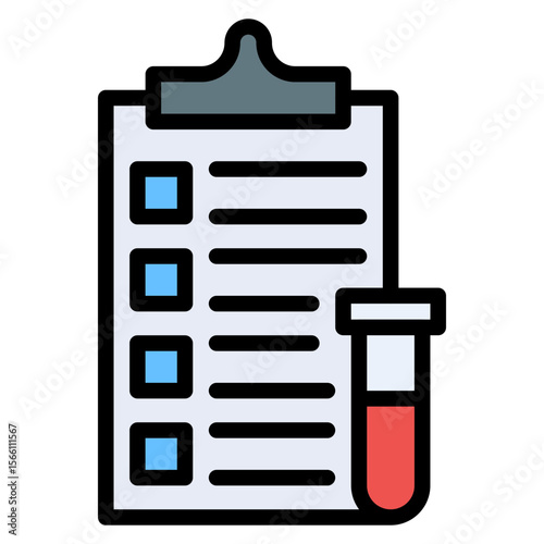 Lab Clipboard icon vector image. Can be used for Virtual Lab.