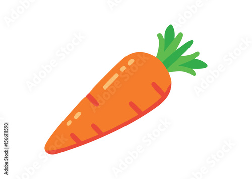 Fresh carrot Vector, carrot Icon Illustration