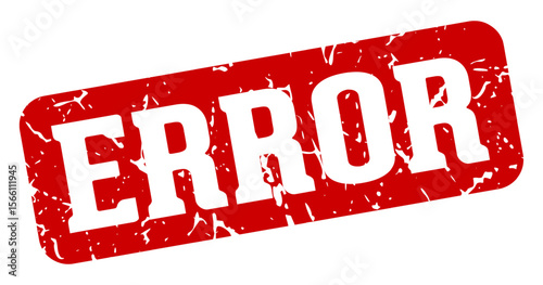 error rectangular sign. error stamp