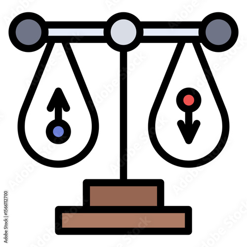 Gender Equality icon vector image. Can be used for Social Justice.