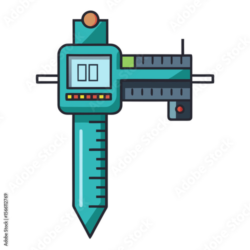 measuring instrument vector illustration