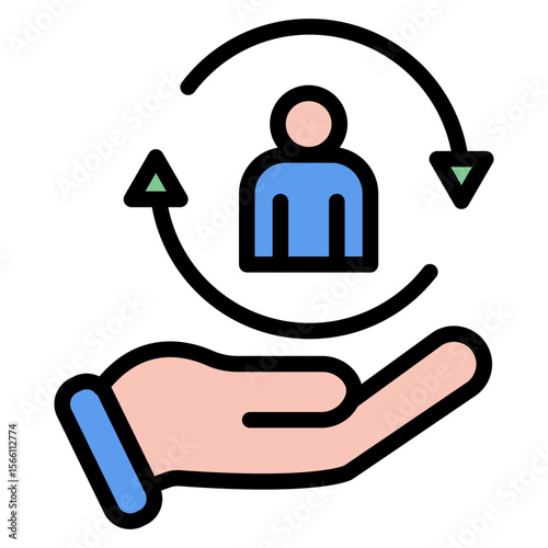 Inclusion icon vector image. Can be used for Social Justice.