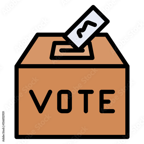 Vote icon vector image. Can be used for Social Justice.