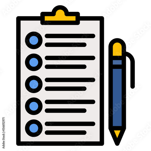 Application Form icon vector image. Can be used for Hiring Process.