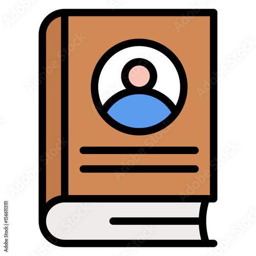 Employee Handbook icon vector image. Can be used for Hiring Process.