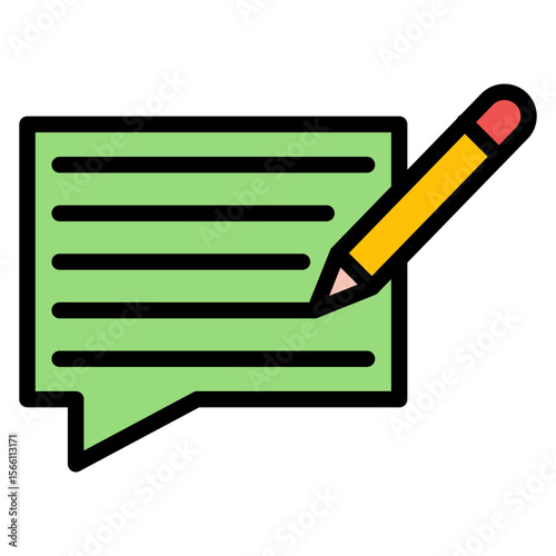 Feedback icon vector image. Can be used for Hiring Process.