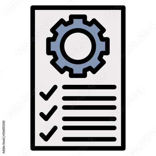 Job Description icon vector image. Can be used for Hiring Process.