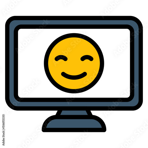 Job Satisfaction icon vector image. Can be used for Hiring Process.