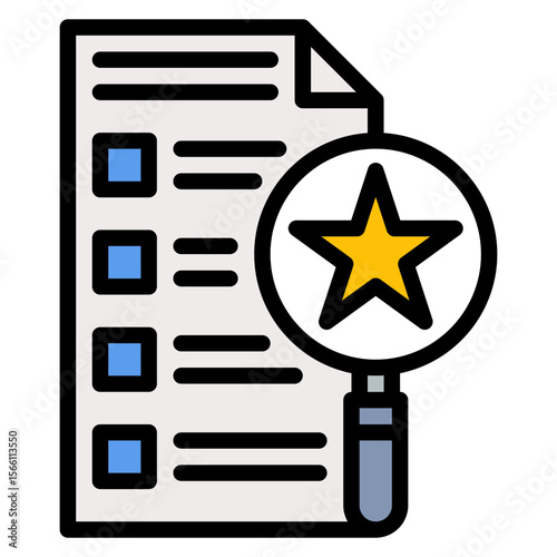 Skills Assessment icon vector image. Can be used for Hiring Process.