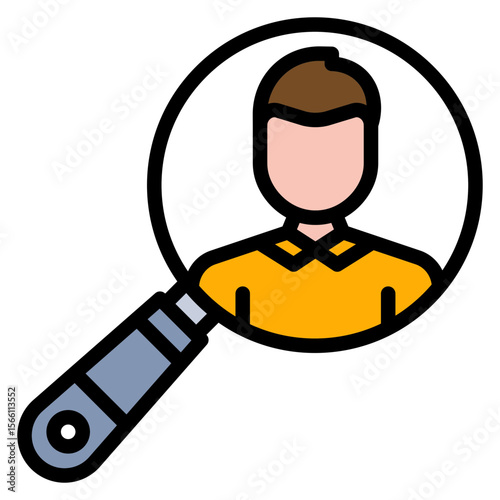 Talent Acquisition icon vector image. Can be used for Hiring Process.